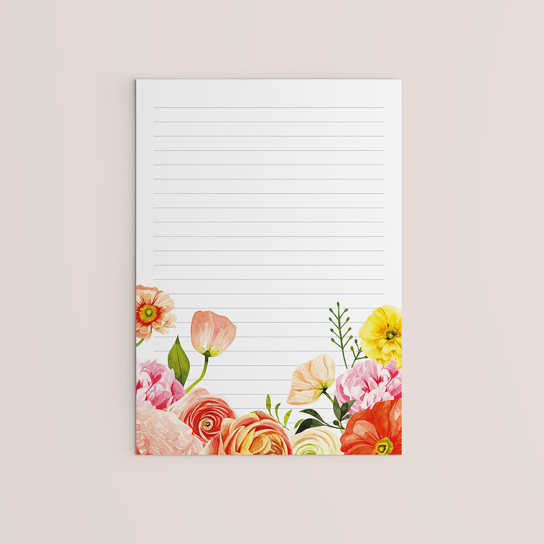 NOTEPAD A5 FLORAL (PREORDER)