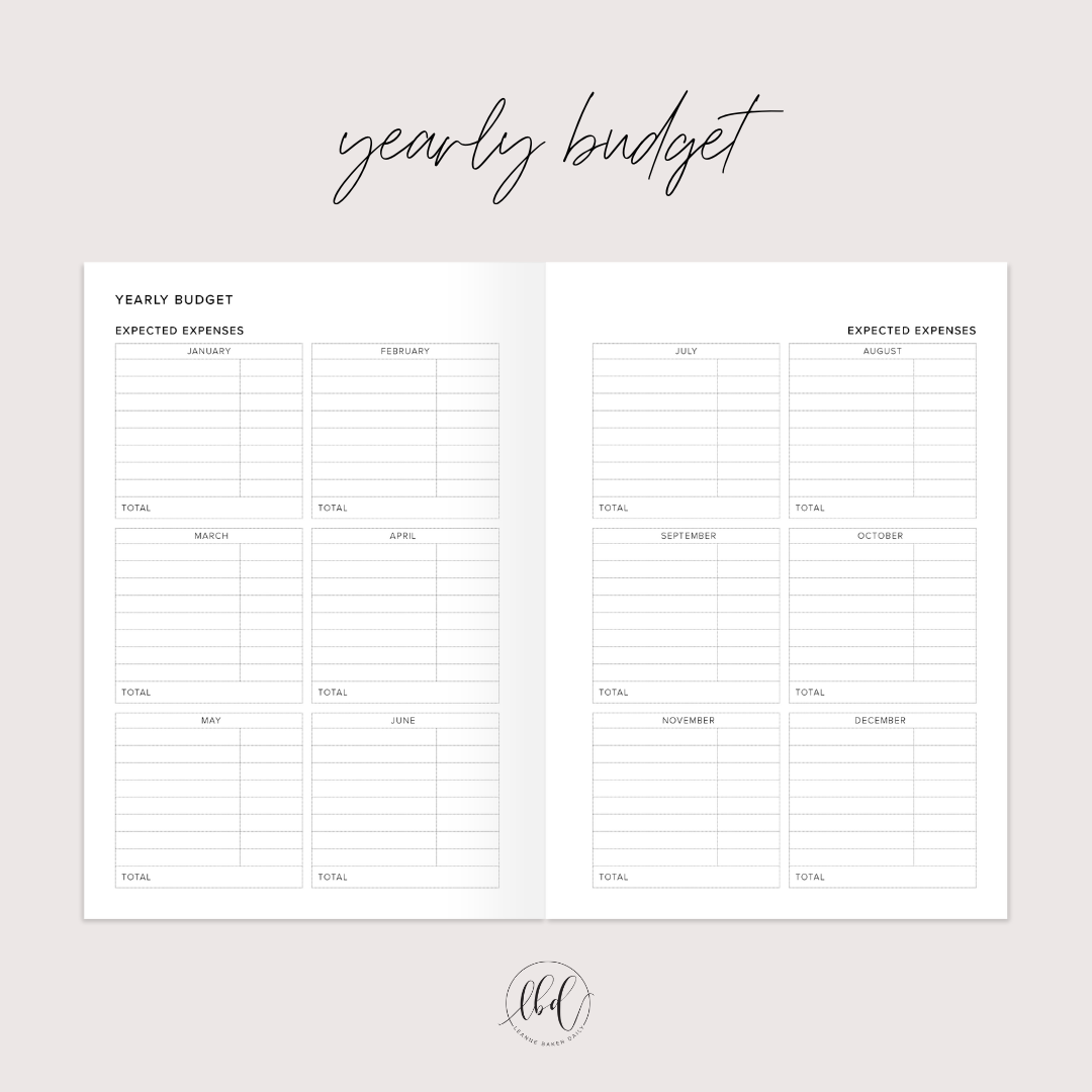 BUDGET PLANNER WILDFLOWERS (PREORDER)