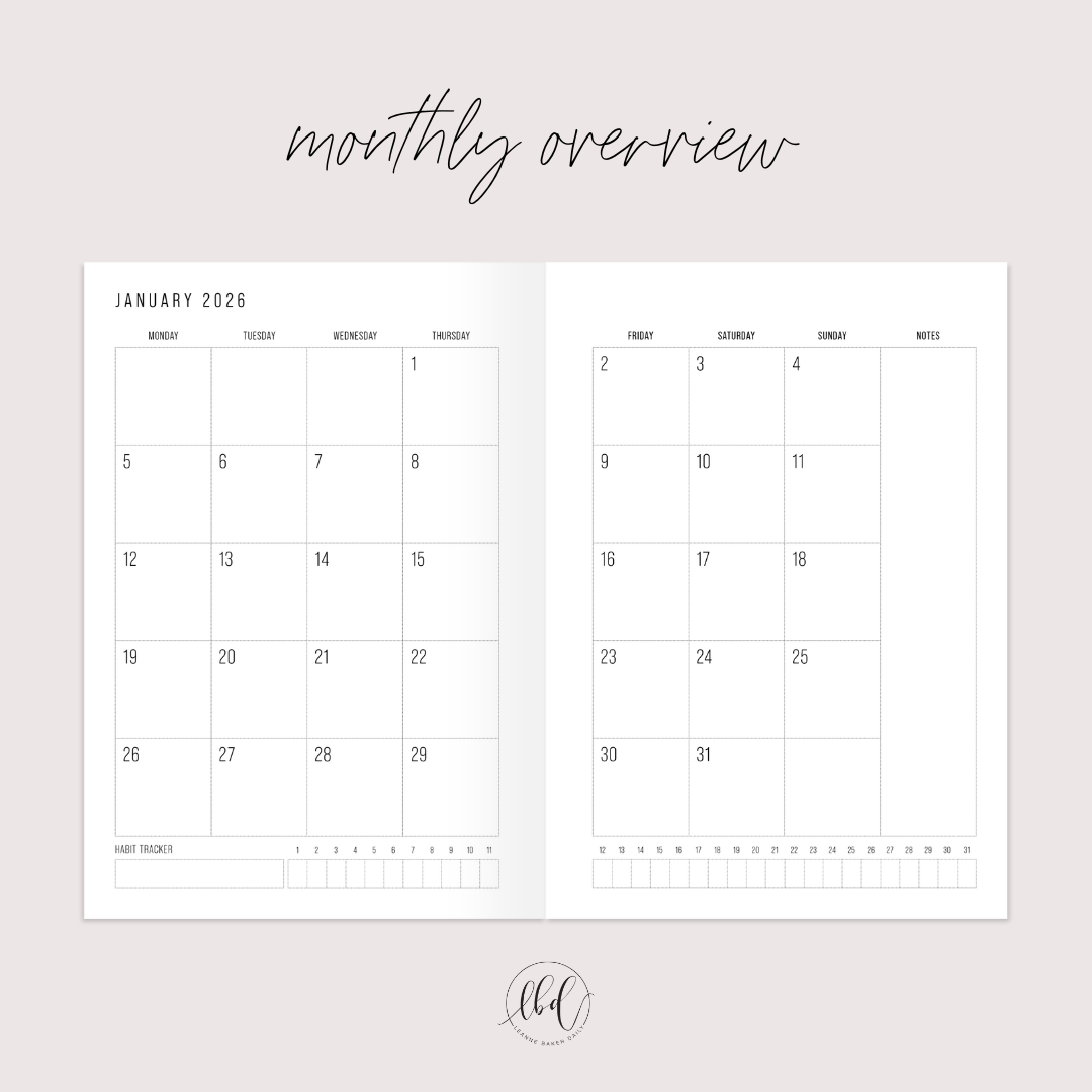Slimline Planner - Ocean (Preorder)
