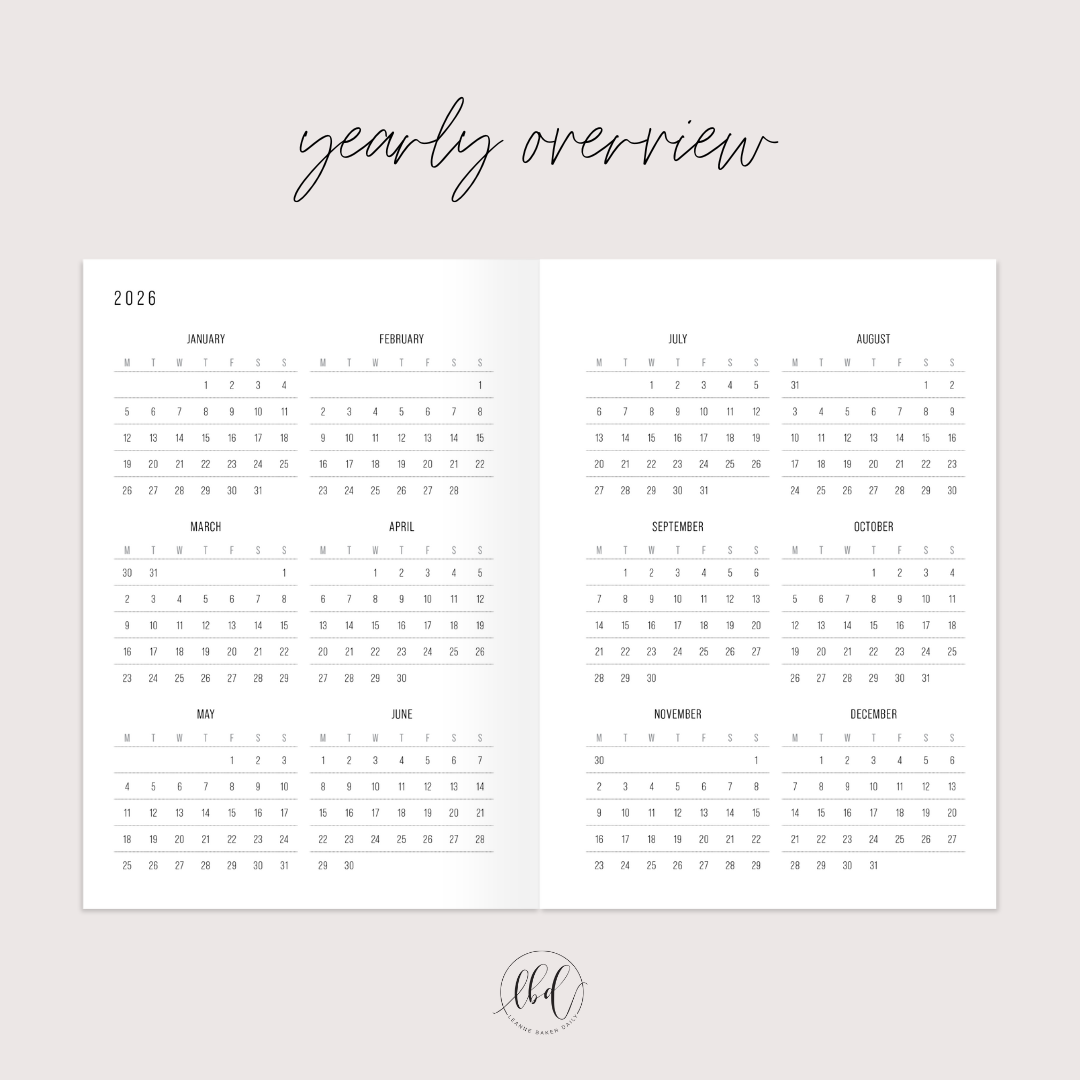 Slimline Planner - Ocean (Preorder)
