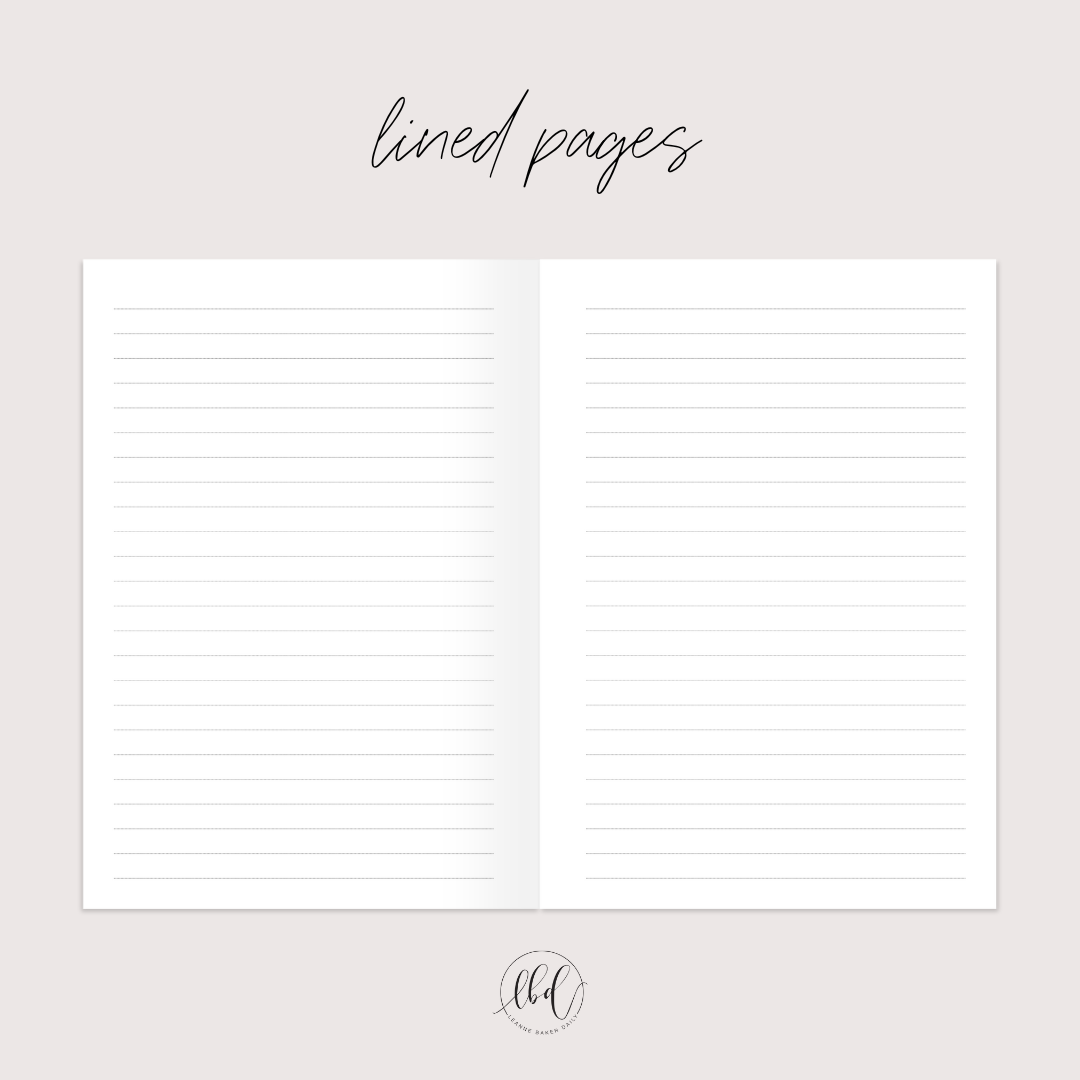 LINED NOTEBOOK PINK (PREORDER)