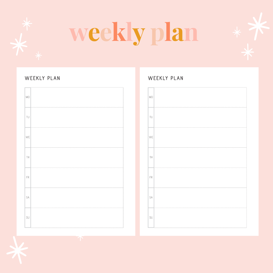 2024 WEEKLY LAYOUT Signature Planner