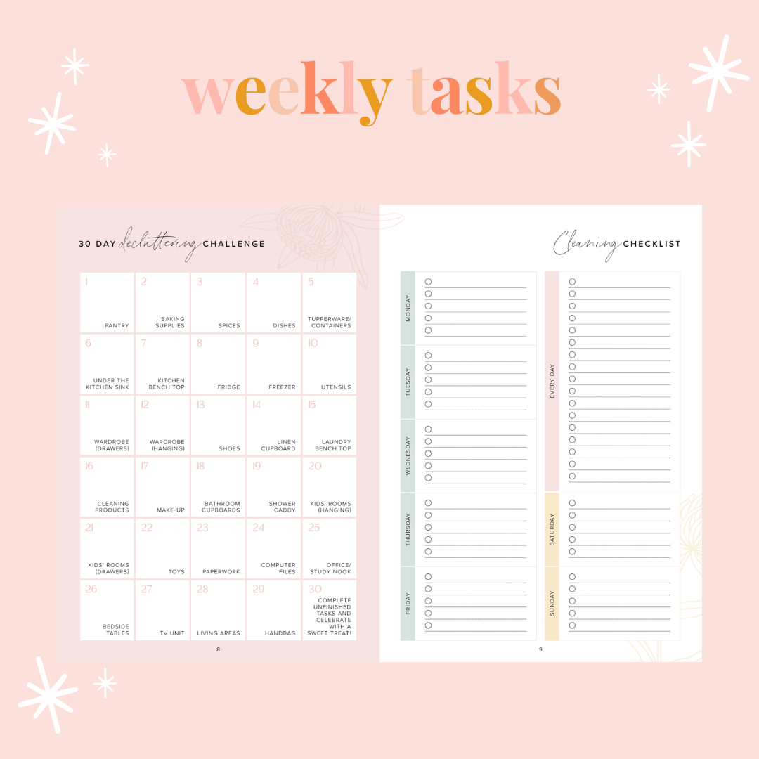 Weekly Task Booklet