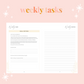 Weekly Task Booklet