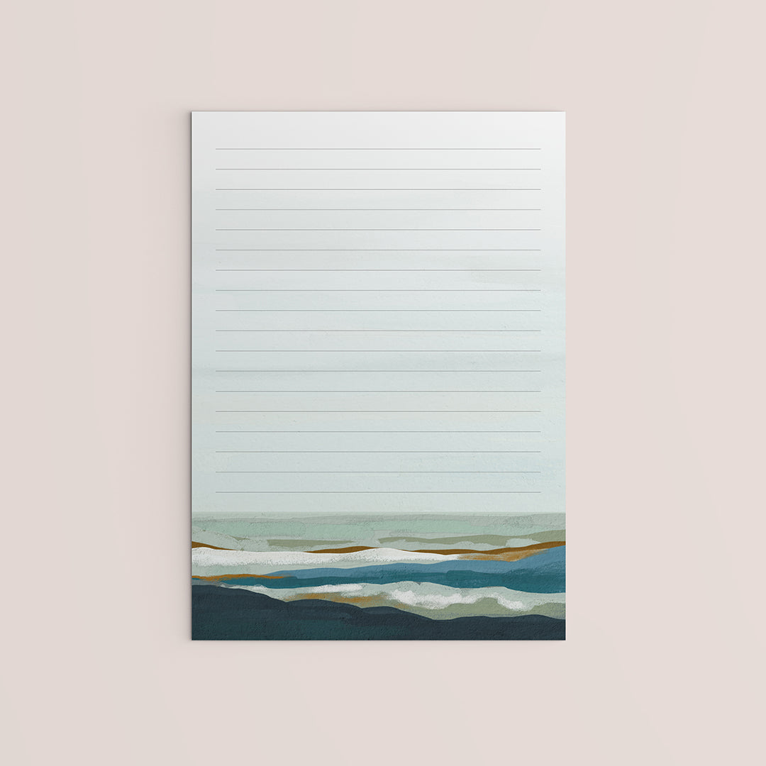 NOTEPAD A5 OCEAN – Leanne Baker