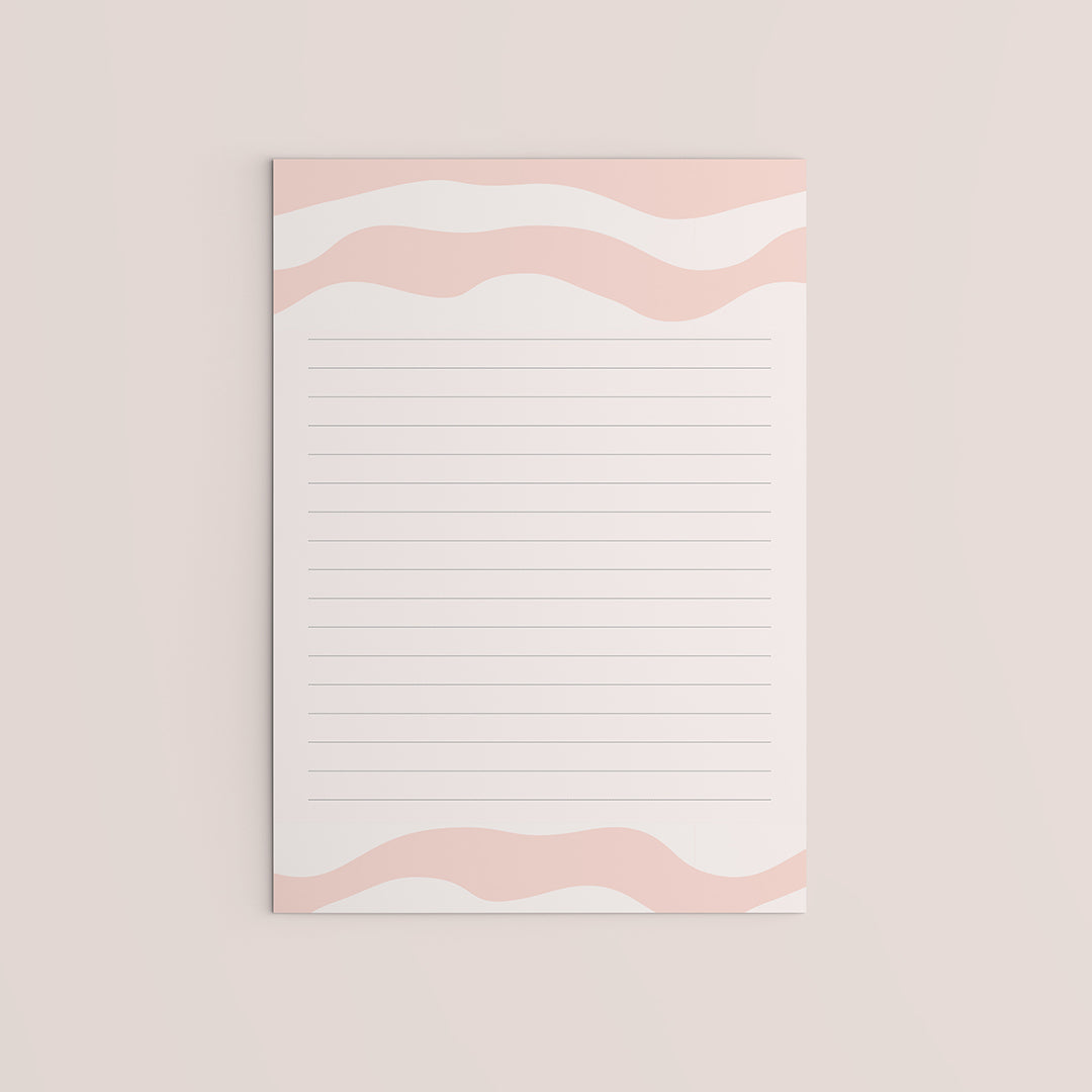 NOTEPAD A5 PINK – Leanne Baker