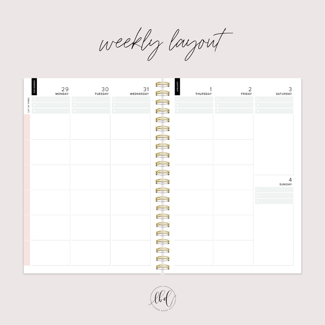 A4 WEEKLY LEAVES (PREORDER)