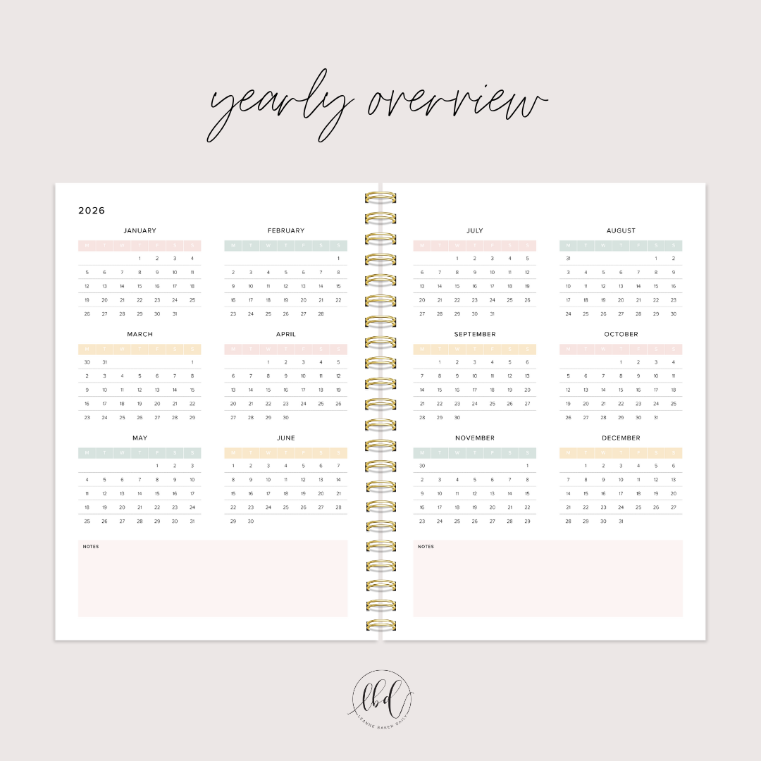 A4 WEEKLY LEAVES (PREORDER)