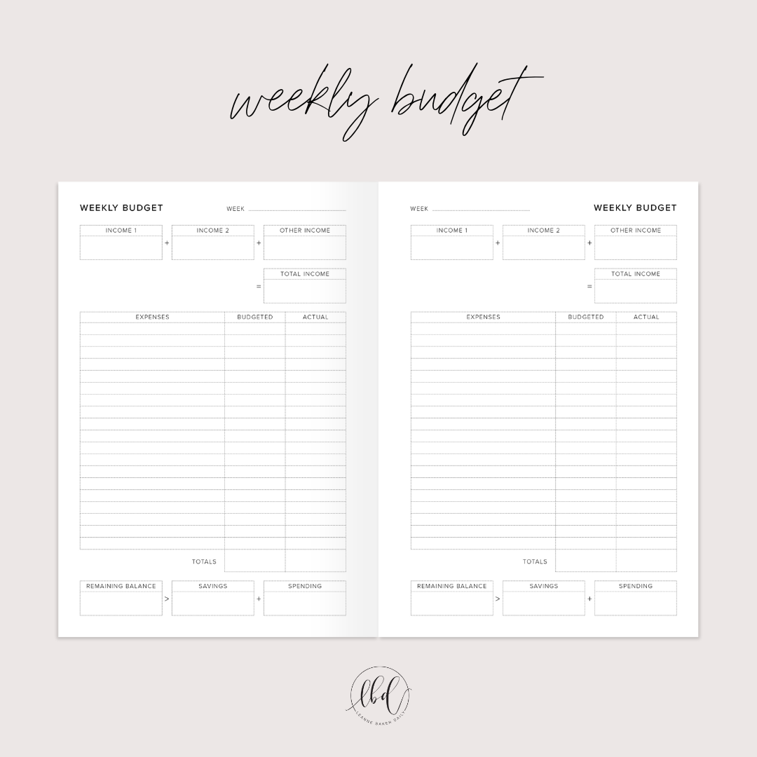 BUDGET PLANNER WILDFLOWERS (PREORDER)