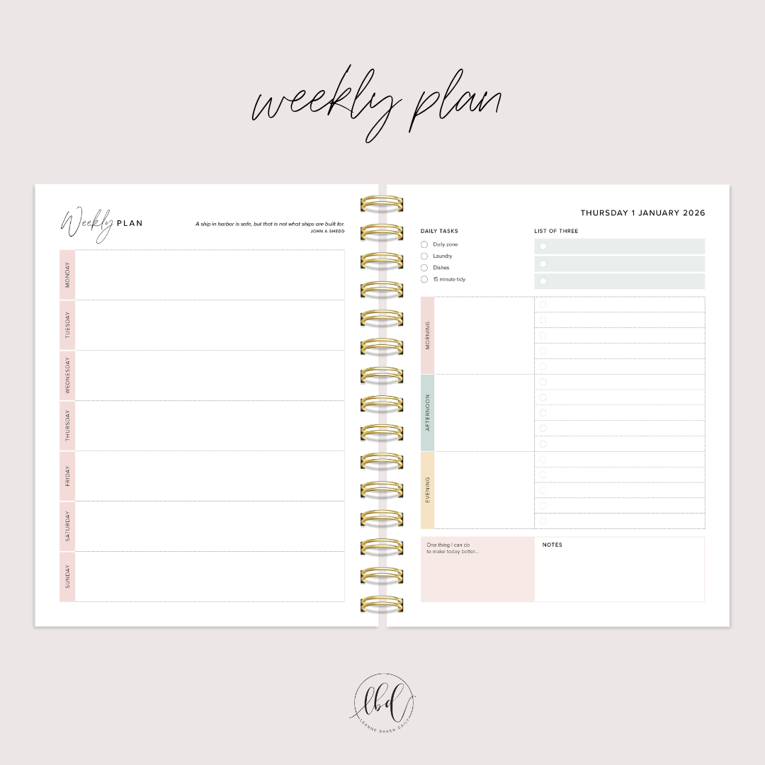 DAILY CREATE SPACE PLANNER - SAGE (PREORDER)
