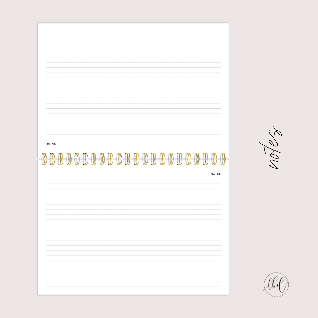 Seconds - Wildflower LANDSCAPE 2025 A5 Planner
