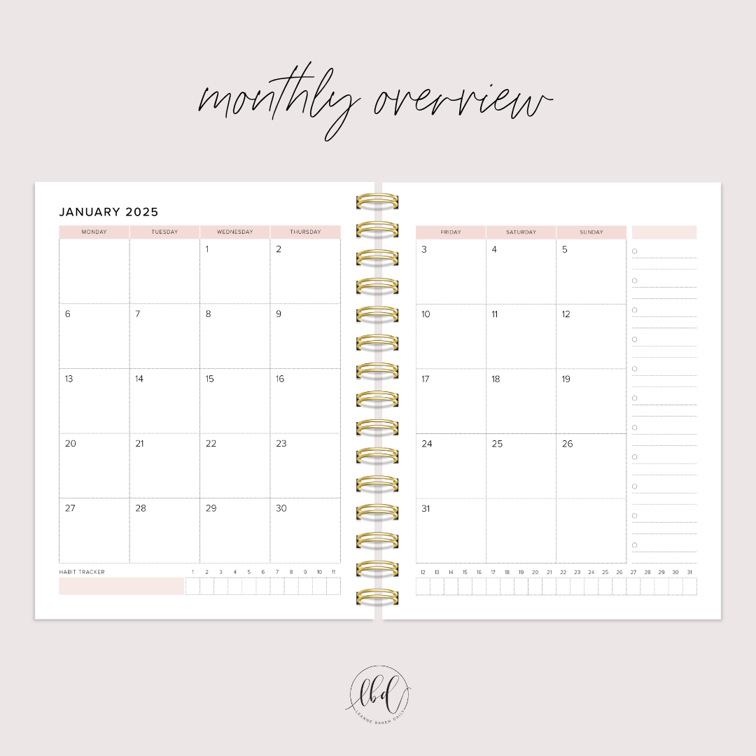 SECONDS - GREEN 2025 WEEKLY Create Space Planner (Copy)
